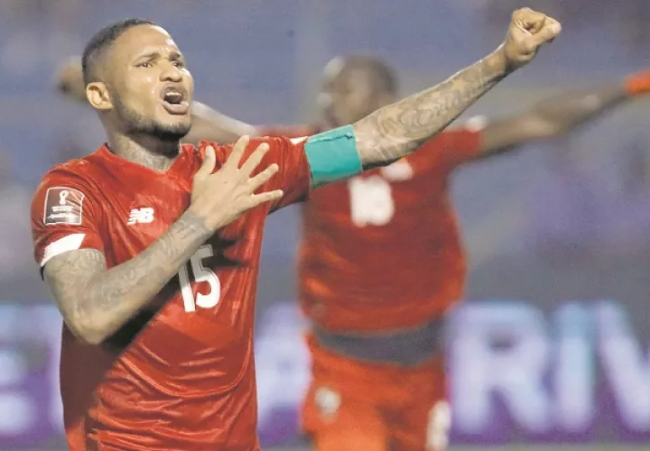 Erick Davis anotó el gol que le dio la victoria a Panamá sobre Honduras el 12 de noviembre de 2021. Foto: EFE