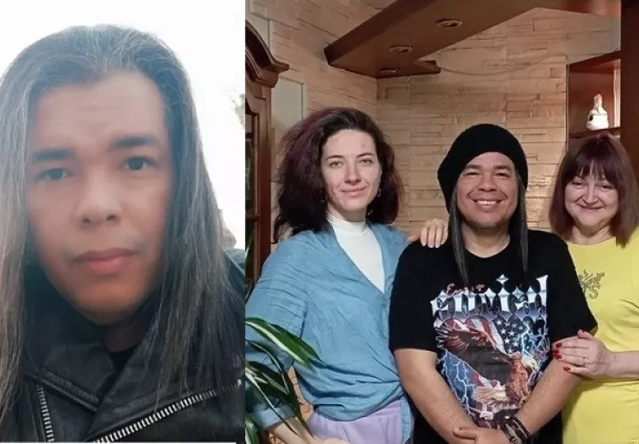 Emigdio Quintero, Valeria y Dasha pasaron tensos momentos en Kiev. Foto: Redes sociales