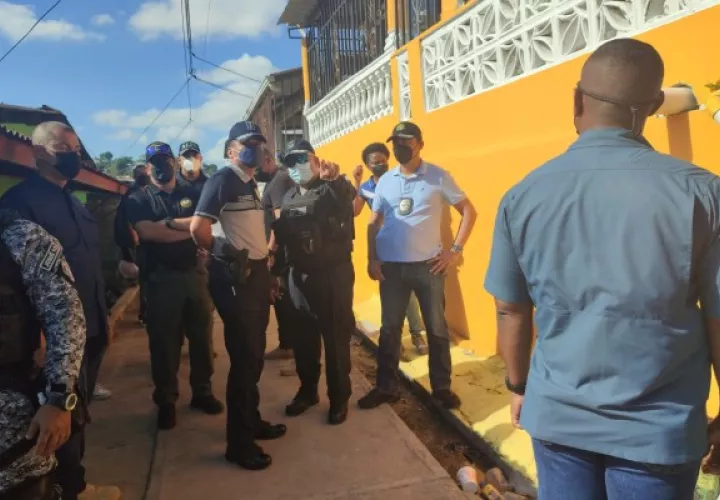 Fuerte operativo en El Valle de Urracá en San Miguelito. Foto: Cortesía Policía Nacional