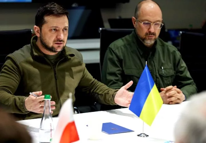 Gobierno ha creado un grupo para evaluar las pérdidas infligidas a la economía ucraniana debido a la guerra iniciada por Rusia. Foto: EFE