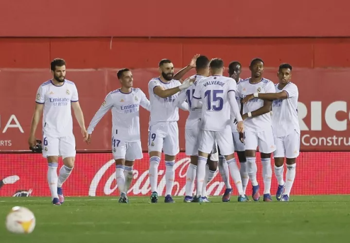Jugadores del Real Madrid. Foto:EFE