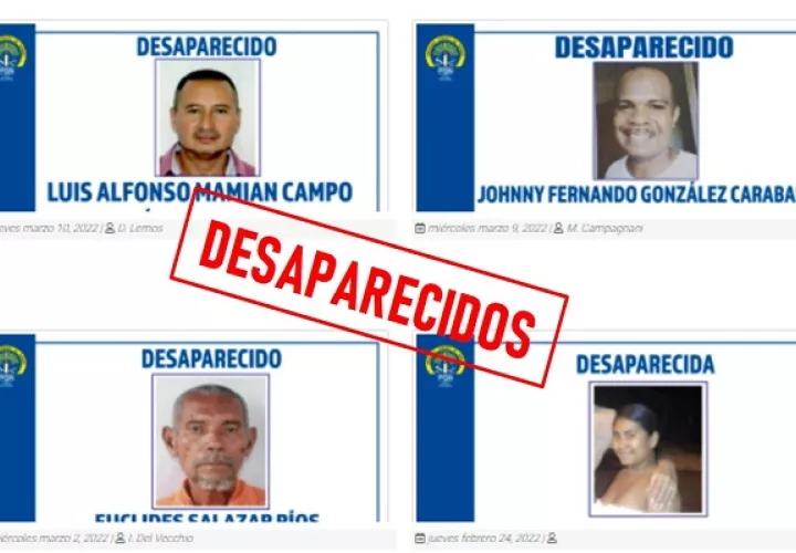 Hay decenas de personas desaparecidas en Panamá. Foto: Ministerio Público