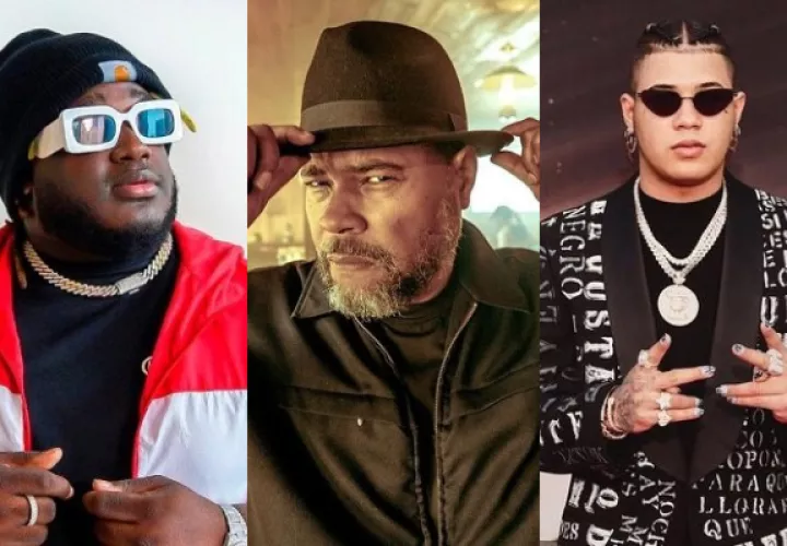 'Sech', 'El Chombo' y 'El Boza' representan a Panamá en los Premios Heat 2022. Foto: Archivo