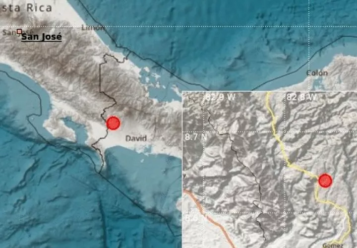 El movimiento telúrico se registró a eso de las 2: 34 p.m. localizado a 15 kilómetros de Paso Canoa. Foto: Cortesía