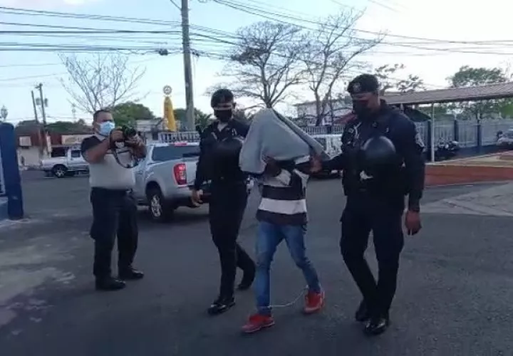 Edgar Franco Terrado alias "Tom" , fue detenido en Playa Leona. Foto. Eric Montenegro