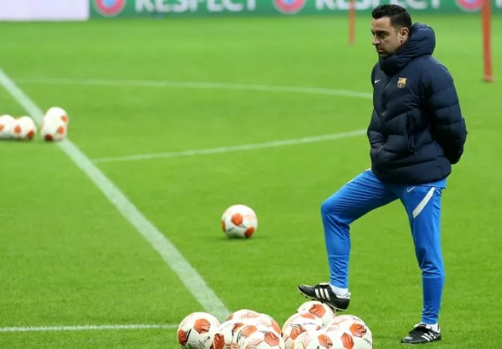 Xavi Hernández, técnico de Barcelona. Foto: EFE