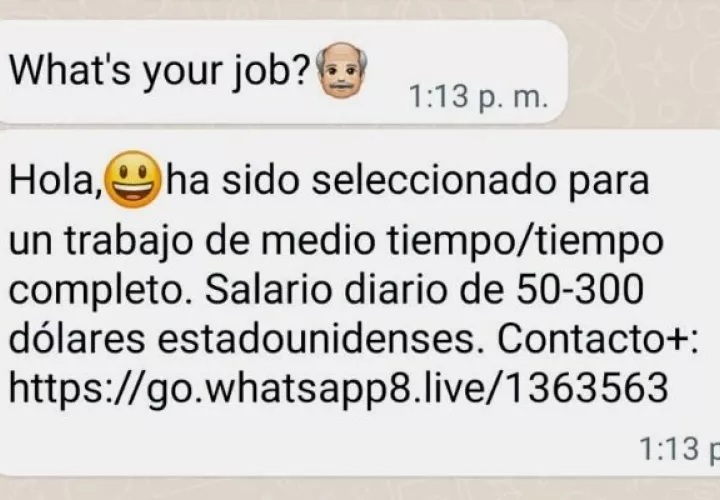 Oferta de empleos llegan a cientos de clientes de los operadores de telefonía móvil en Panamá. Foto: Cortesía