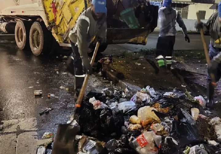 Unas 240 toneladas de basura se recogen al día en todo el distrito de Colón. Foto: Cortesía