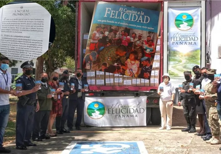 El Ministerio de Seguridad usa los libros como  apoyo al trabajo preventivo. Foto: MinSeg