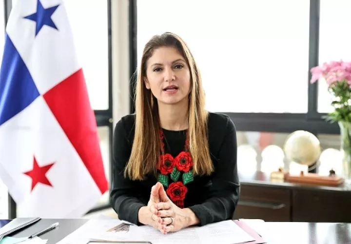 Érika Mouynés, ministra de Relaciones Exteriores. Archivo.