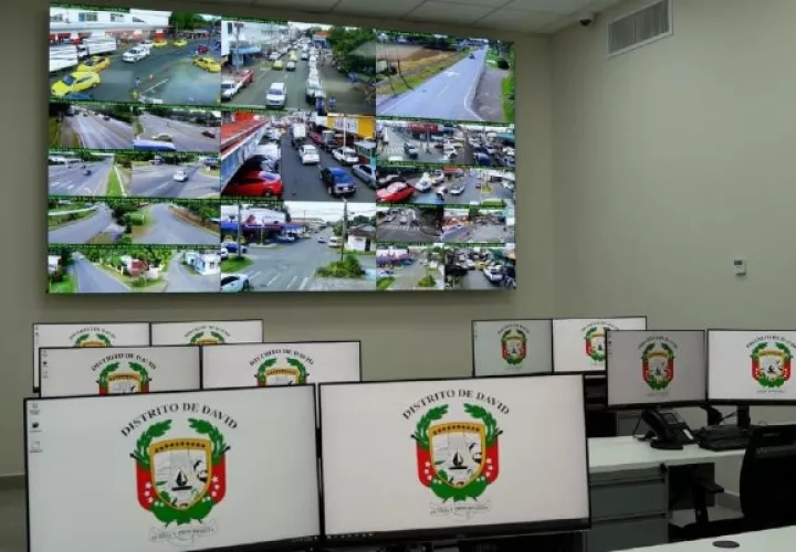El Centro de Operaciones del Municipio de David,  tiene cuatro meses, permitiendo reducir los índices de criminalidad en el distrito y convirtiéndolo en uno de los distritos más seguros del país. Foto. José Vásquez
