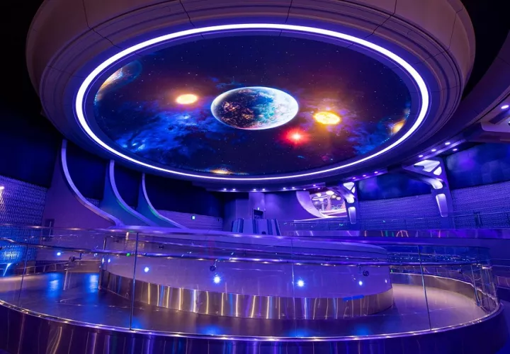 Walt Disney World donde se aprecia el centro del Galaxarium. Foto: EFE