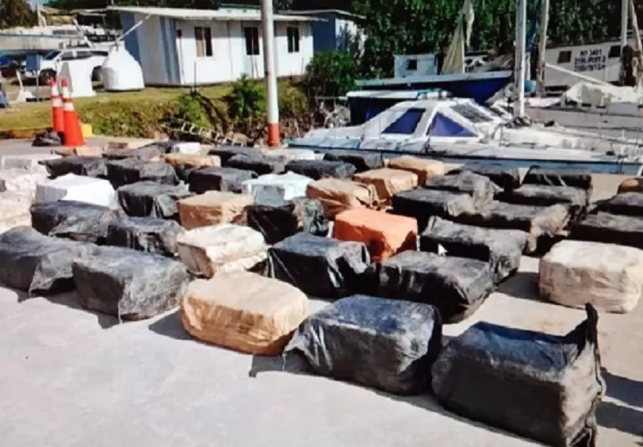 La droga incautada estaba dentro de 95 bultos. Foto: Diomedes Sánchez