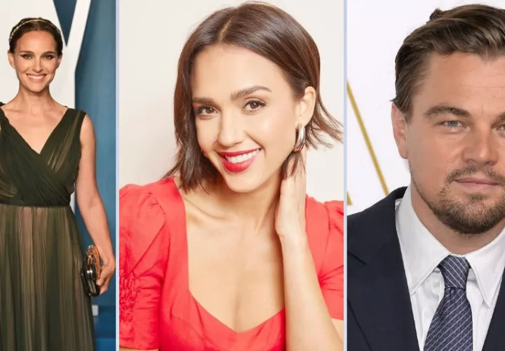 Natalie Portman, Jessica Alba y Leonardo DiCaprio. Foto; Instagram