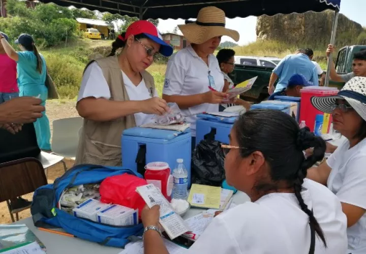 La jornada de vacunación se desarrollará entre el 25 al 30 de abril en cinco comunidades del distrito de Arraiján, donde se registra baja cobertura en el esquema de vacunación. Foto. Eric Montenegro