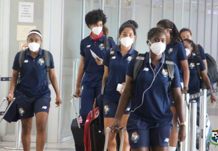 Jugadoras de la selección femenina de Panamá. Foto:Fepafut