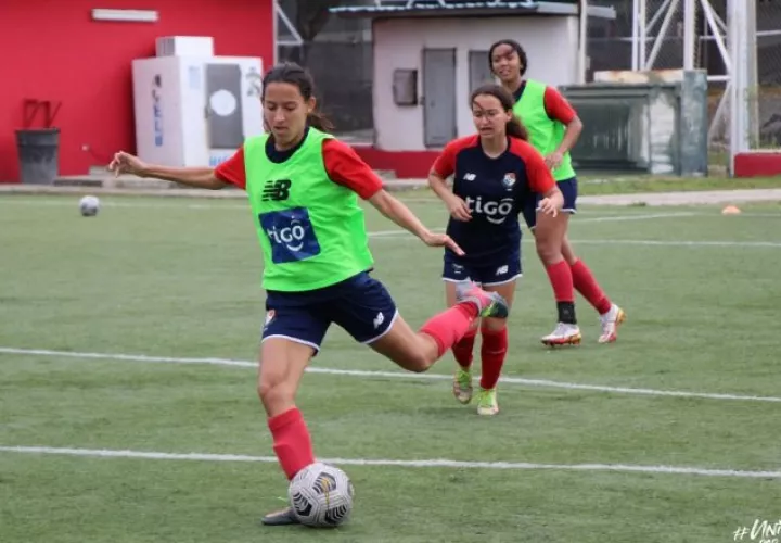 Jugadoras panameñas en los entrenamientos, Foto: Fepafut