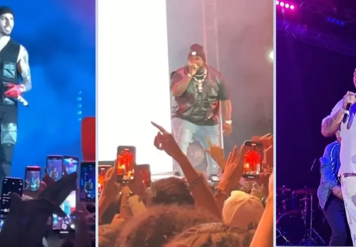 Rauw Alejandro, 'Sech' y 'El Boza'. Fotos: Instagram