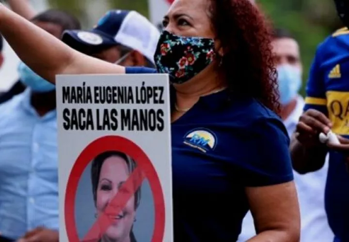 Protesta de Realizando Metas. Foto: Archivo