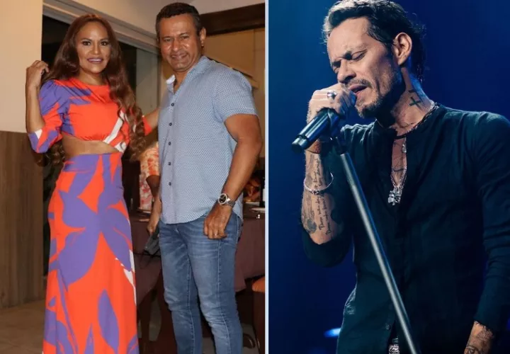 Los hermanos Sandoval y Marc Anthony. Foto: Instagram