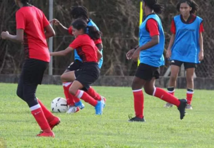 Jugadoras panameñas en los entrenamientos, Foto: Fepafut