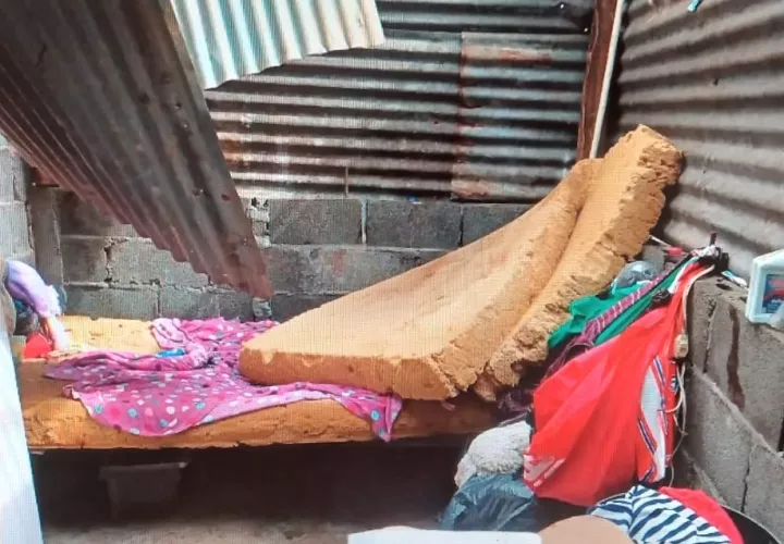 En la vivienda afectada residen nueve personas, de ellas cinco son menores de edad. Foto: Melquiades Vásquez