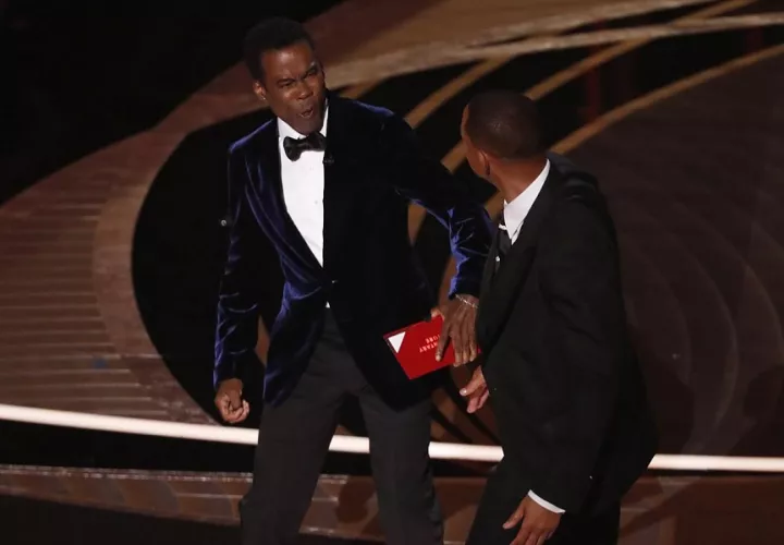 Will Smith durante el incidente en los Premios Óscar. Foto: EFE