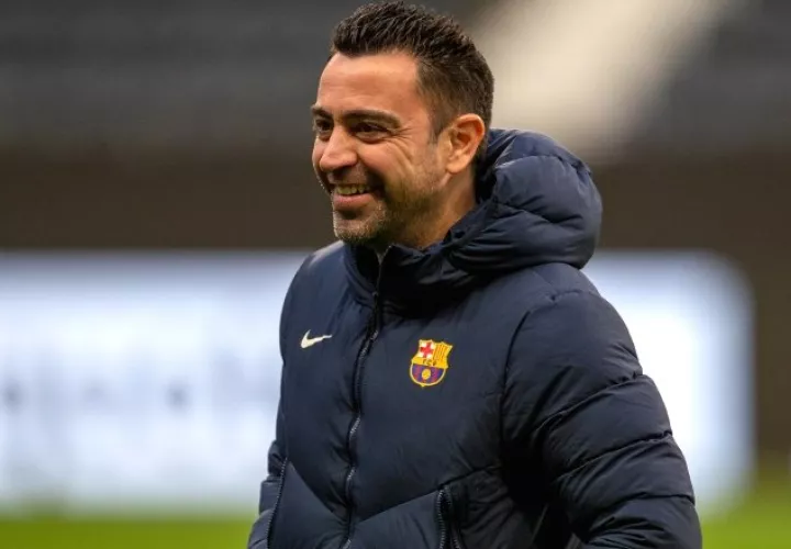 Xavi Hernández, técnico del Barcelona. Foto:EFE