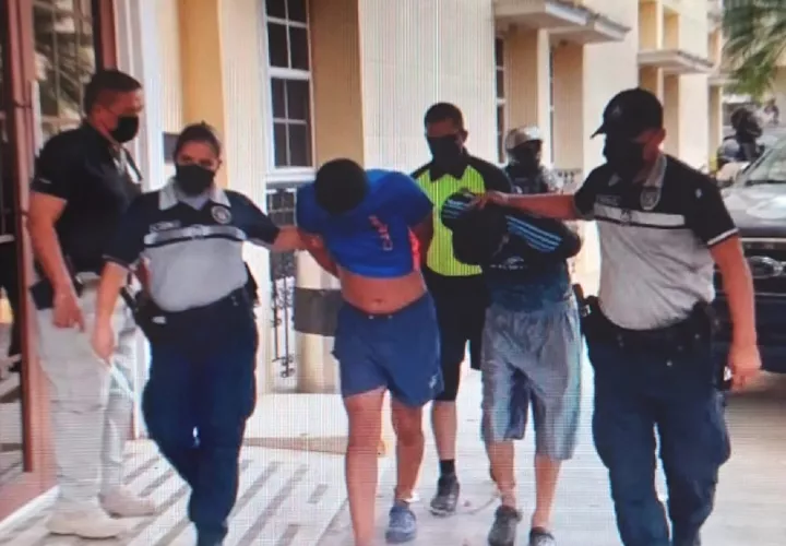 La aprehensión de ambos fue en el distrito de David, por funcionarios del Ministerio Público y la DIJ. Foto: José Vásquez 