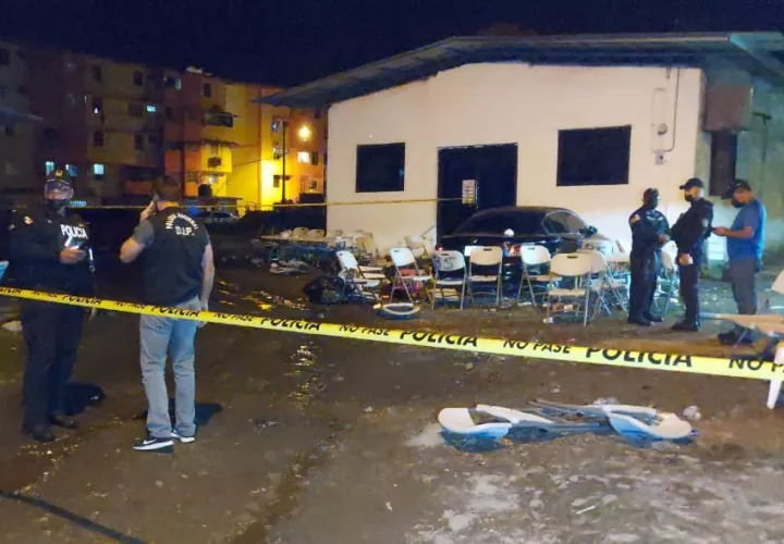 Una cinta amarilla que protegía la escena del crimen, fue colocada por la Policía Nacional. Foto: Diomedes Sánchez 