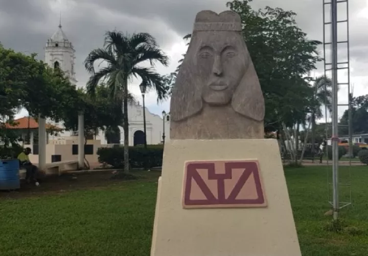 Busto del cacique Natá. Foto: Víctor Arosemena