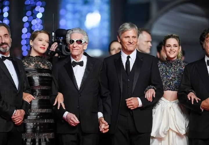 El director David Cronenberg, Viggo Mortensen y Kristen Stewart.  Foto: EFE