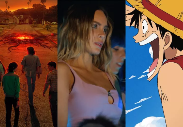 'Stranger Things', 'Bienvenidos a Edén' y 'One Piece'. Fotos: Netflix