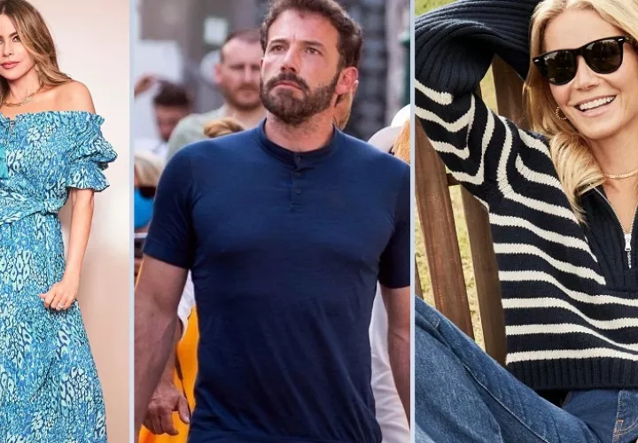 Sofía Vergara, Ben Aflleck y Gwyneth Paltrow llegan a sus 50 años. Foto: Instagram