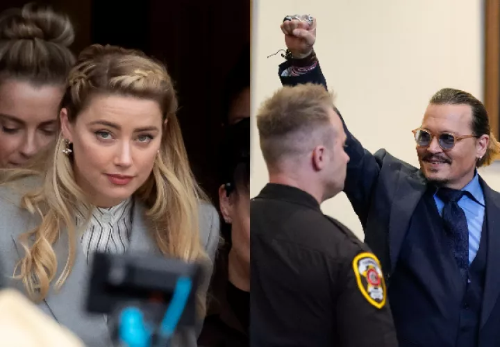 Amber Heard y Johnny Depp. Fotos: Michael Reynolds / EFE