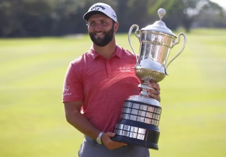 El golfista español Jon Rahm  ganó el Mexico Open. Foto:EFE