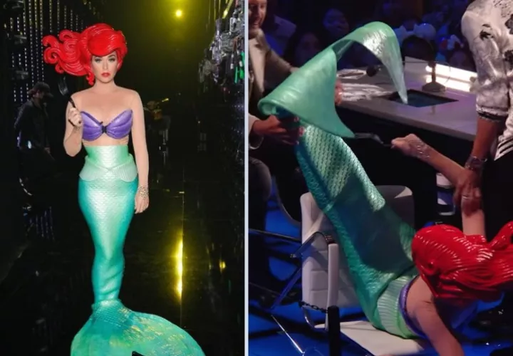 Katy Perry con el atuendo de sirena. Foto: @katyperry