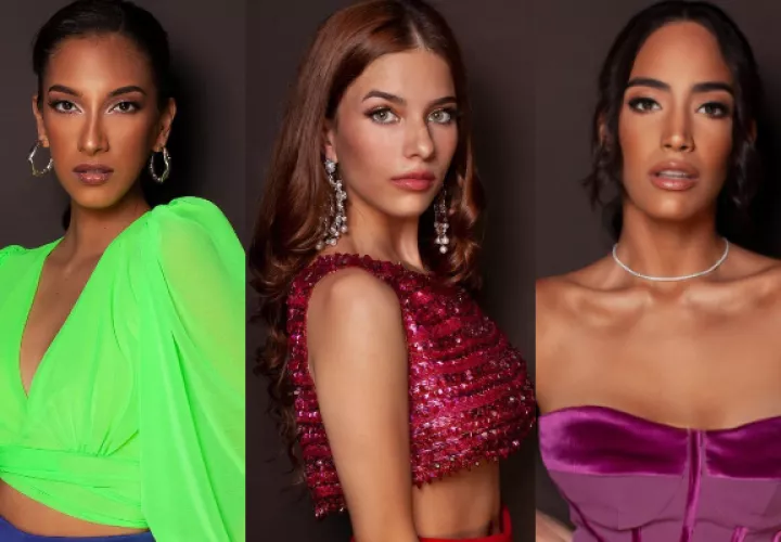 Lilena Rodríguez, María José Pérez y Soralis Barba. Fotos: Miss Universo Panamá / @visionstudio_pa