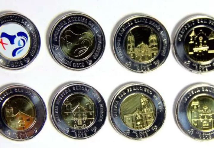 Alerta por falsificación de monedas de la JMJ Panamá. Foto: Archivos