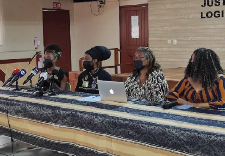 El movimiento  de los afropanameños se ha solidarizado con Colón. Foto. Cortesía