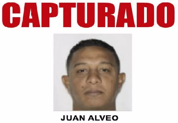 Juan Álveo figuraba en una lista de los delincuentes más buscados del país, elaborada por la Policía Nacional (PN). Foto. Proteger y Servir
