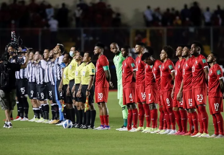 Panamá en su juego contra Costa Rica en la pasada Octagonal de la Concacaf. Foto: EFE