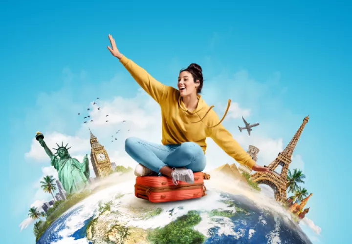 Aproveche las vacaciones para conocer nuevos lugares. Foto: Ilustrativa / Freepik