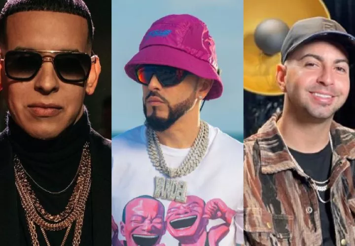 Daddy Yankee, Yandel y Justin Quiles. Fotos: Archivo