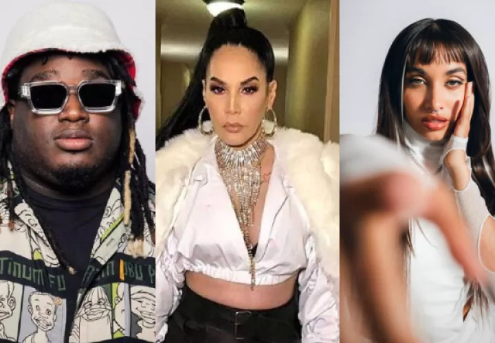Sech, Ivy Queen y María Becerra. Fotos: Archivo / Instagram