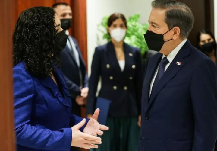  Panamá puede ser el país de enlace comercial, dice presidenta de Kosovo, Vjosa Osmani. Foto: Cortesía