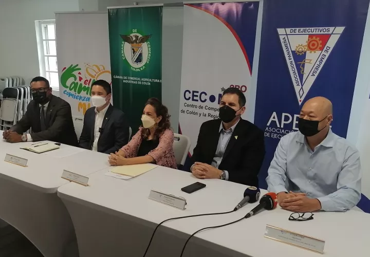 Los líderes empresariales llamaron a  todos los sectores para trabajar en equipo por Colón. Foto: Diomedes Sánchez 