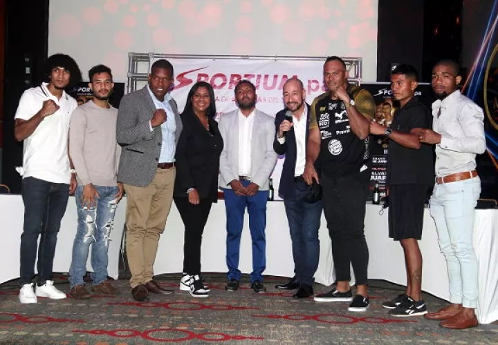 Boxeadores que tendrán acción en la cartilla ' En Honor a Papá'. Foto: Víctor Arosemena