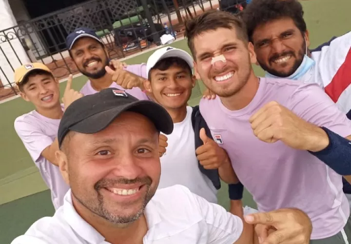 Equipo de Panamá en Copa Davis. Foto: Cortesía