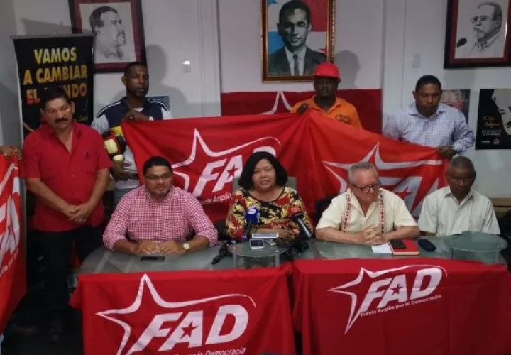 Los dirigentes sindicales Genaro López y Saúl Méndez han sido los candidatos presidenciales del FAD. Foto: Grupo Epasa
